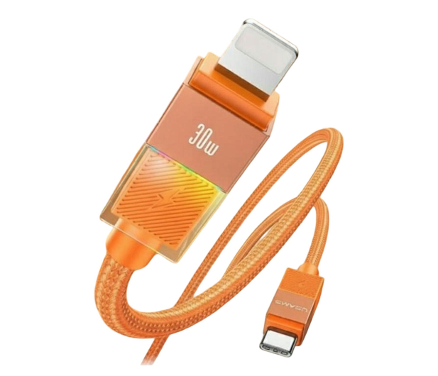 USAMS Kabel 30W USB-C do Lightning 1.2m pomarańczowy - 1490218 - zdjęcie 2